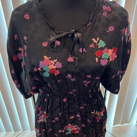 Marion Digne Floral Vintage Slip Dress Petite Size 2 - Picture 2 of 6